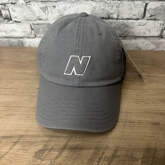 NWT New Balance Unisex Embroidered N Logo Baseball Hat Size One Size (Gray) - Picture 2 of 12